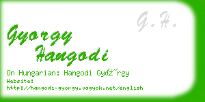 gyorgy hangodi business card